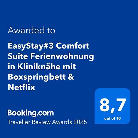Easystay#3 Comfort Suite Ferienwohnung In Kliniknaehe Mit Boxspringbett & Netflix Bad Oeynhausen Bagian luar foto